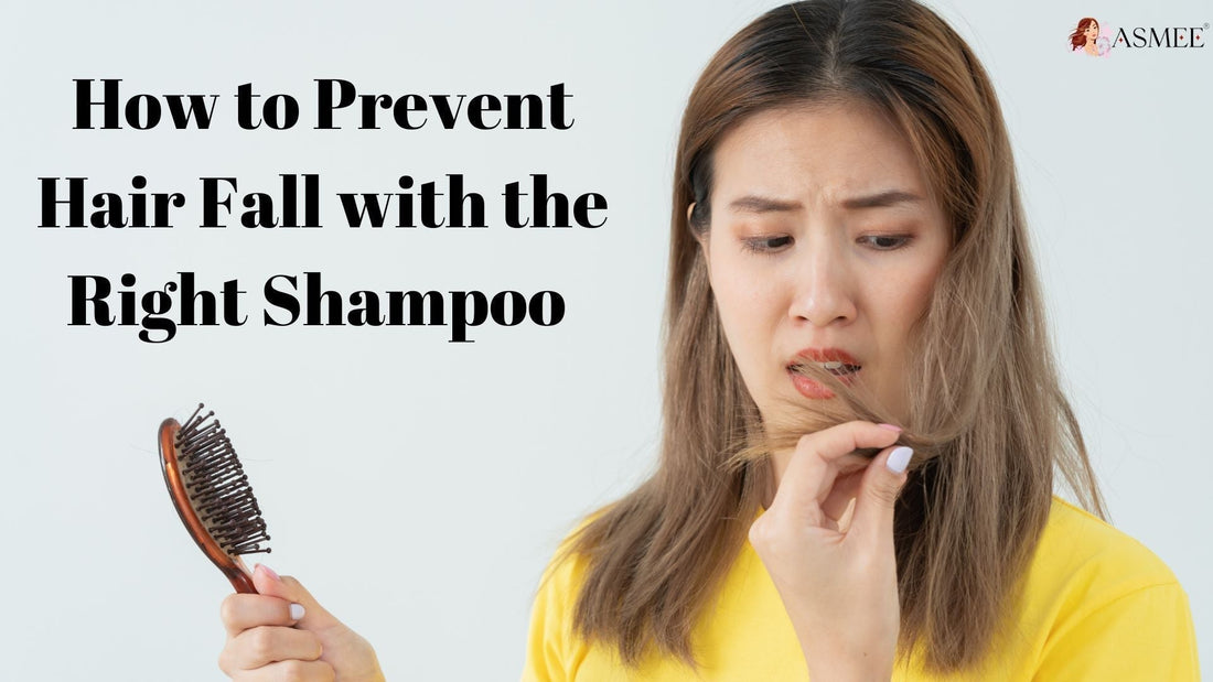 A bottle of anti-hair fall shampoo with natural ingredients, helping to Prevent Hair Fall and promote healthy hair growth.