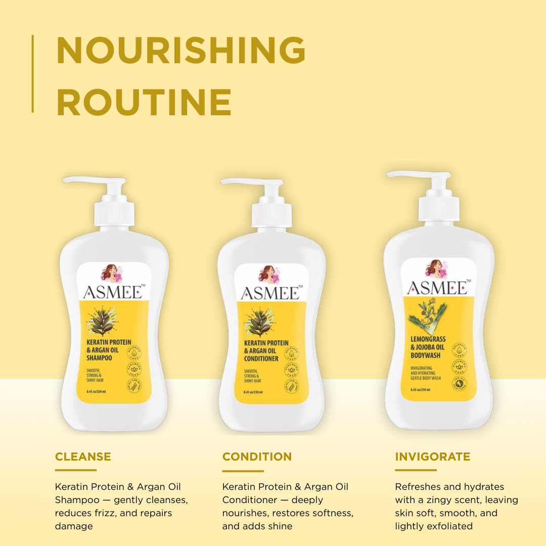Asmee Keratin Protein & Argan Oil Conditioner – Nourishing, Frizz-Control & Paraben-Free (250ml)