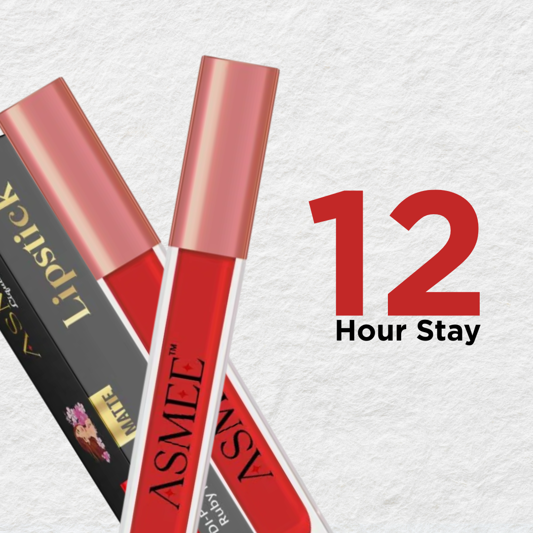 Liquid Matte Lipstick β Ruby Red | Long-Lasting, Smudge-Proof & Nourishing Matte Formula (4ml)