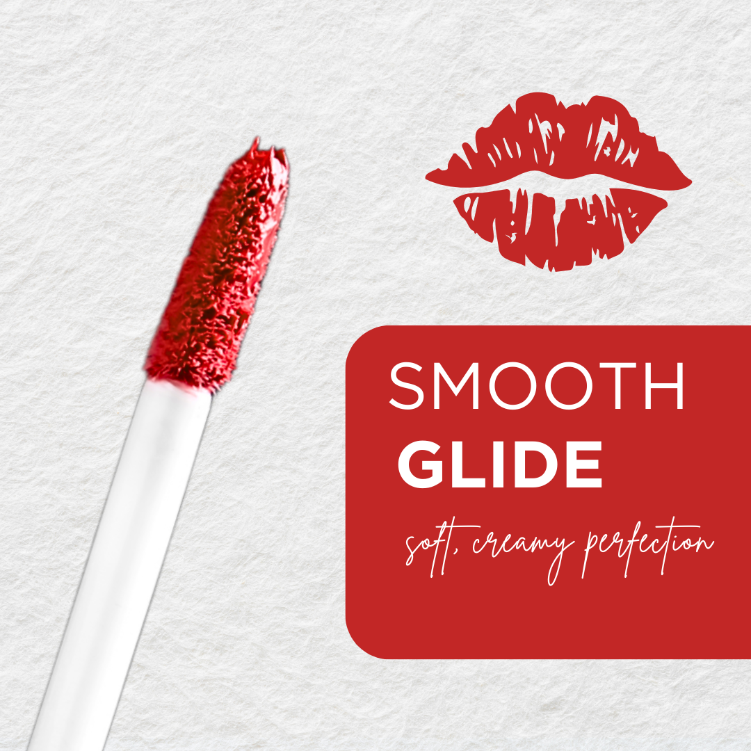 Liquid Matte Lipstick β Ruby Red | Long-Lasting, Smudge-Proof & Nourishing Matte Formula (4ml)