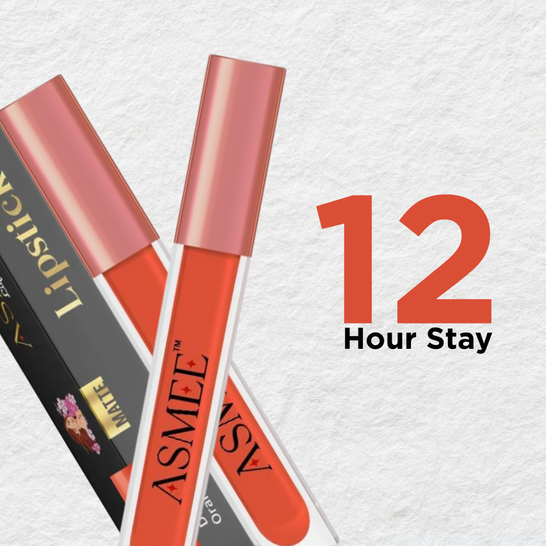 Liquid Matte Lipstick – Orange Lily | Long-Lasting, Smudge-Proof & Nourishing Matte Formula (4ml)
