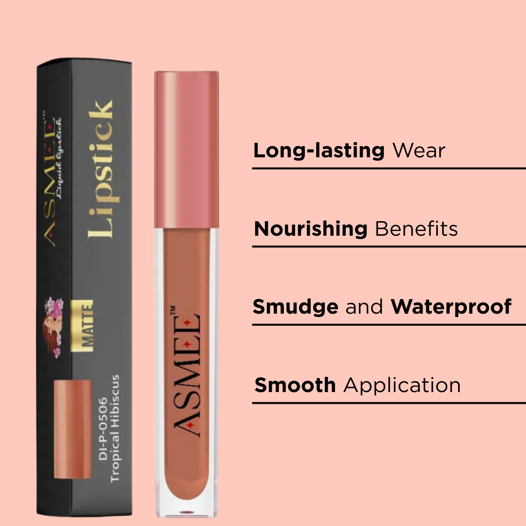 Liquid Matte Lipstick ā Tropical Hibiscus | Long-Lasting, Smudge-Proof & Nourishing Matte Formula (4ml)