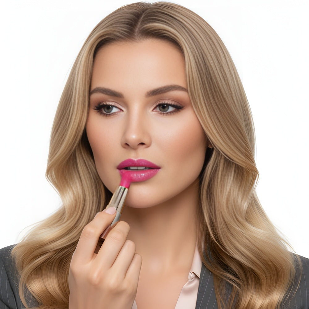 Glossy Lipstick – Primrose | High Shine & Long Lasting