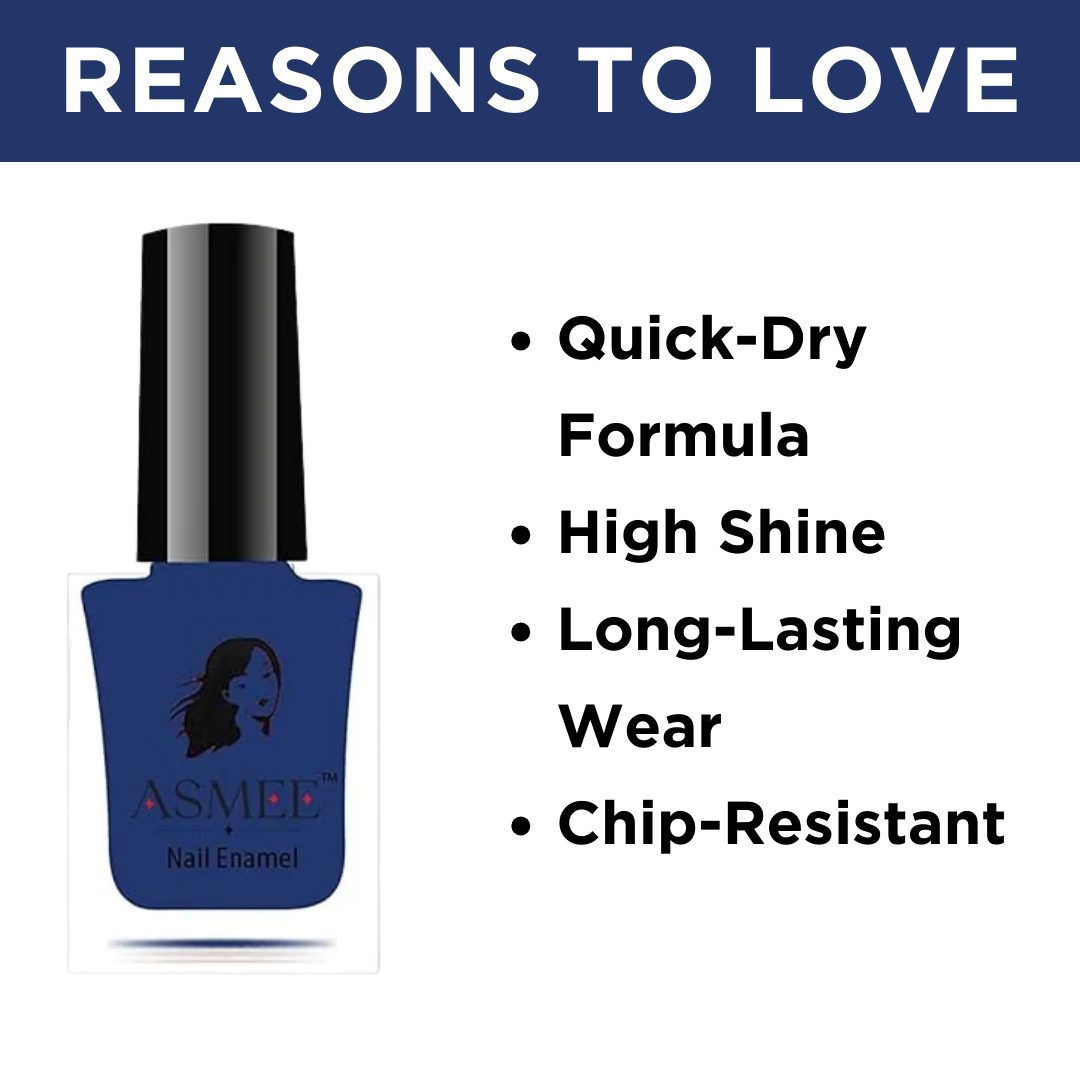 Classic Nail Polish β Dazzling Blue | Long-Lasting Formula (10ml)