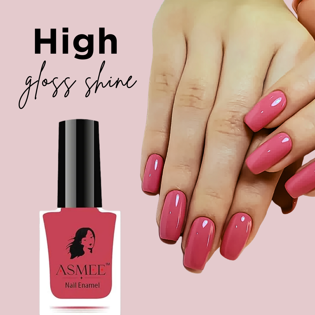 Classic Nail Polish – Coral Rose | Long-Lasting Formula (10ml)