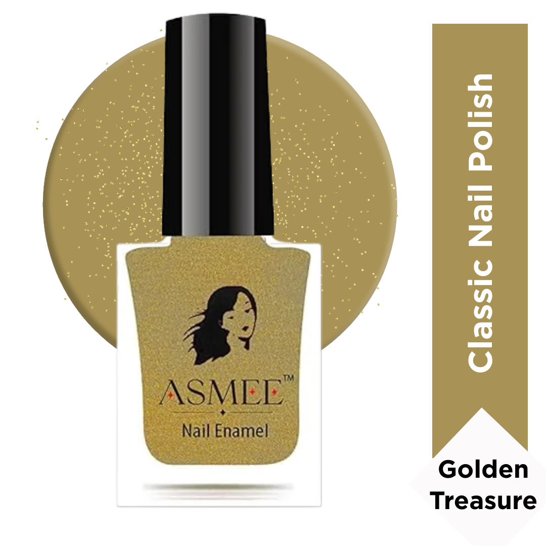 Classic Nail Polish – Golden Treasure | Long-Lasting (10ml)