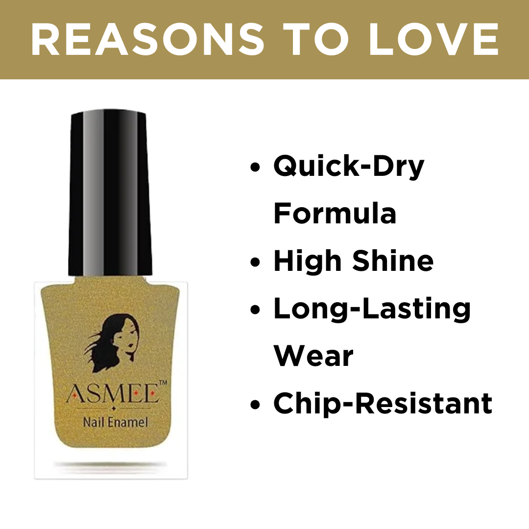 Classic Nail Polish – Golden Treasure | Long-Lasting (10ml)
