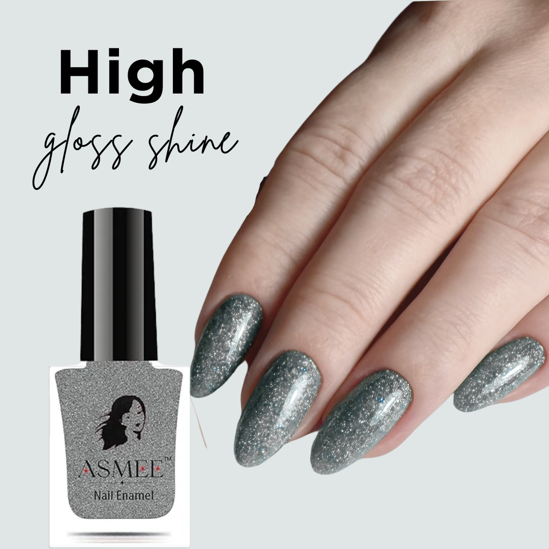 Classic Nail Polish – Roman Silver | Long-Lasting Metallic Finish (10ml)