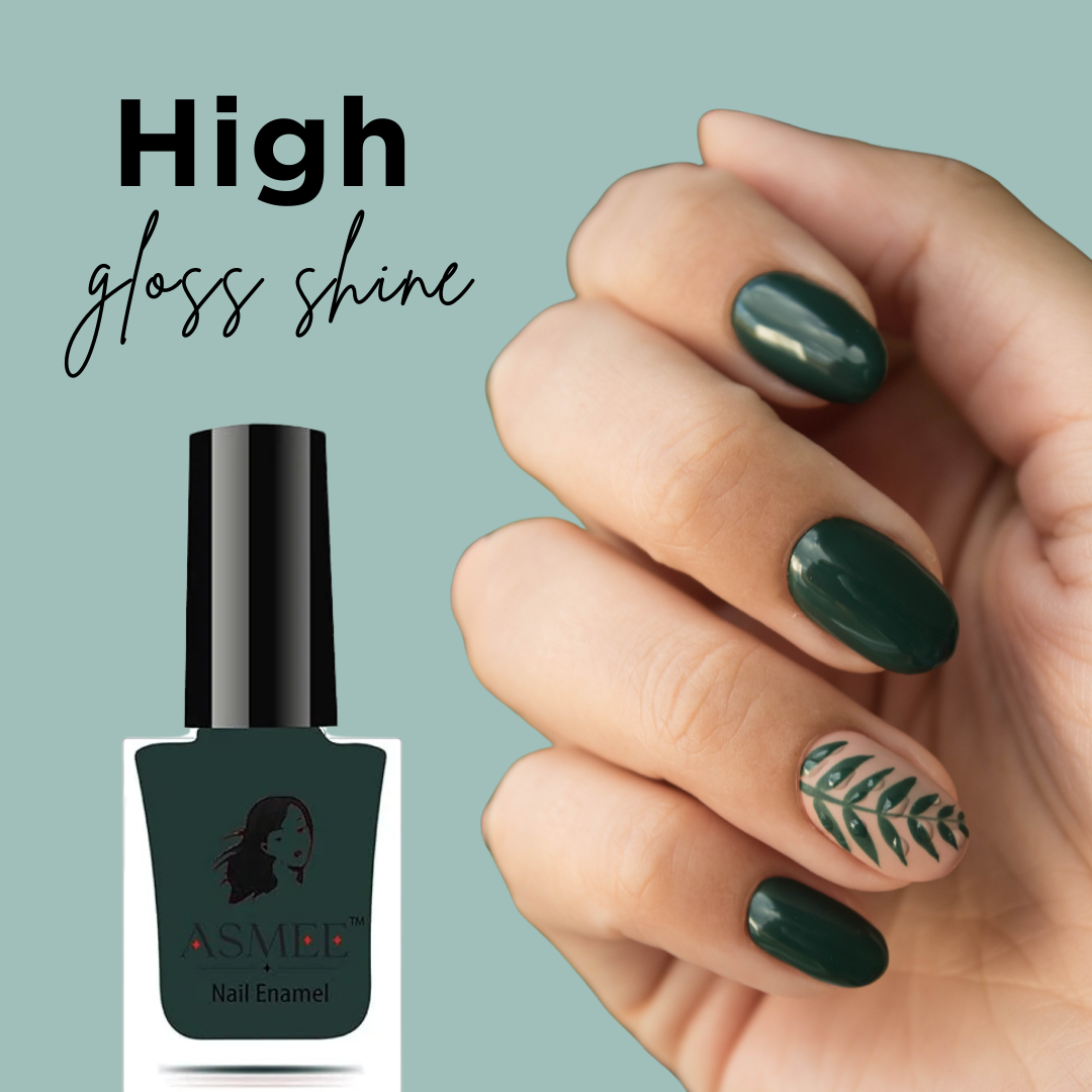 Premium Gel Nail Polish – Forest Green |Long-Lasting & Chip-Resistant Formula (10ml)
