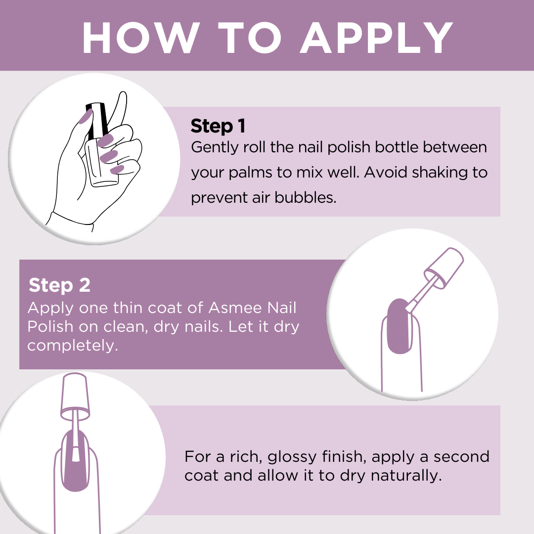 Asmee Classic Nail Polish β Wisteria | Long-Lasting Formula (10ml)