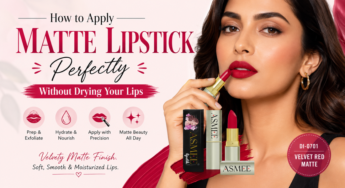 How to Apply Matte Lipstick Perfectly Without Drying Your Lips