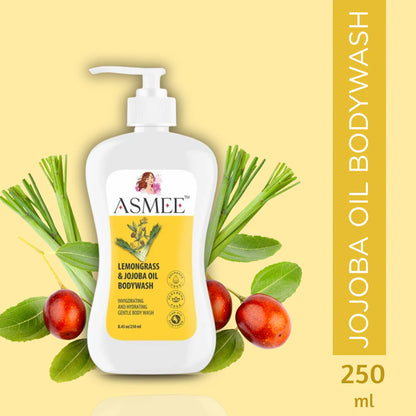 ASMEE Complete Freshness Care Combo | Orchid Handwash, Lemongrass & Jojoba Bodywash + Sanitizer Gel