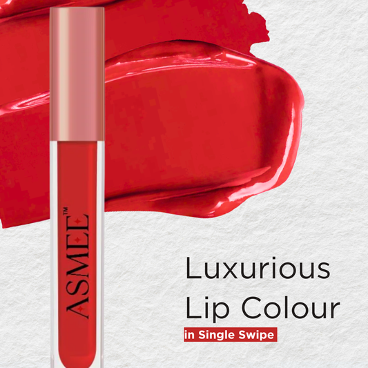 Liquid Matte Lipstick – Ruby Red | Long-Lasting, Smudge-Proof & Nourishing Matte Formula (4ml)