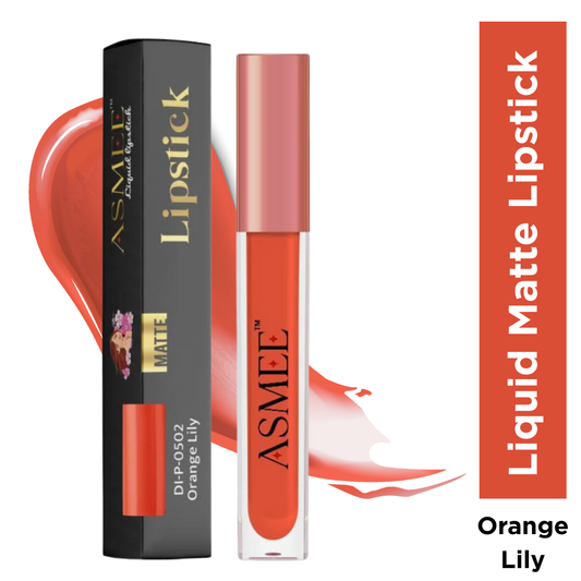 Liquid Matte Lipstick – Orange Lily | Long-Lasting, Smudge-Proof & Nourishing Matte Formula (4ml)