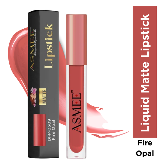 Liquid Matte Lipstick – Fire Opal | Long-Lasting, Smudge-Proof & Nourishing Matte Formula (4ml)