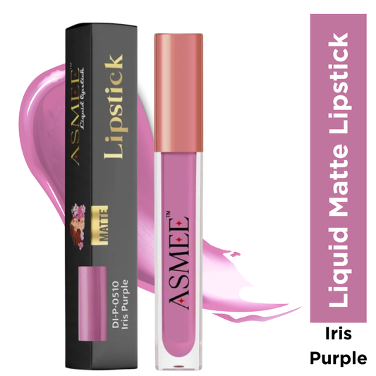 Liquid Matte Lipstick – Iris Purple | Long-Lasting, Smudge-Proof & Nourishing Matte Formula (4ml)