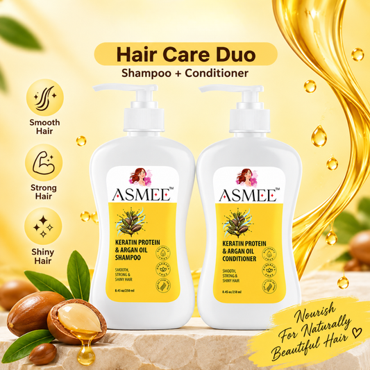 Asmee Hair Care Duo - Shampoo (250 ML) + Conditioner (250ML) Combo pack