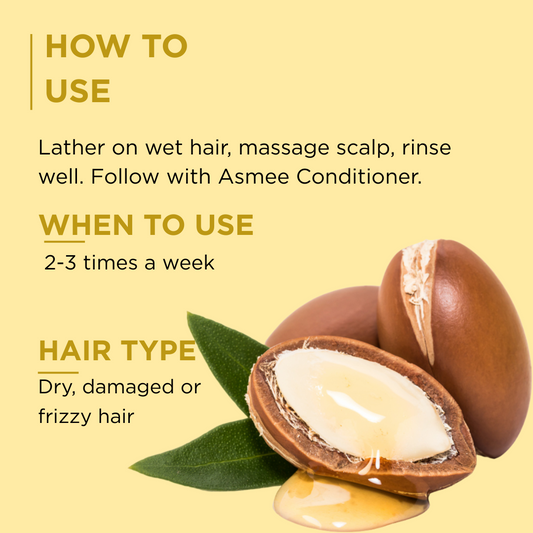 Asmee Keratin Protein & Argan Oil Shampoo – Smooth, Strong, Shiny & Paraben-Free Hair Formula (250ml)