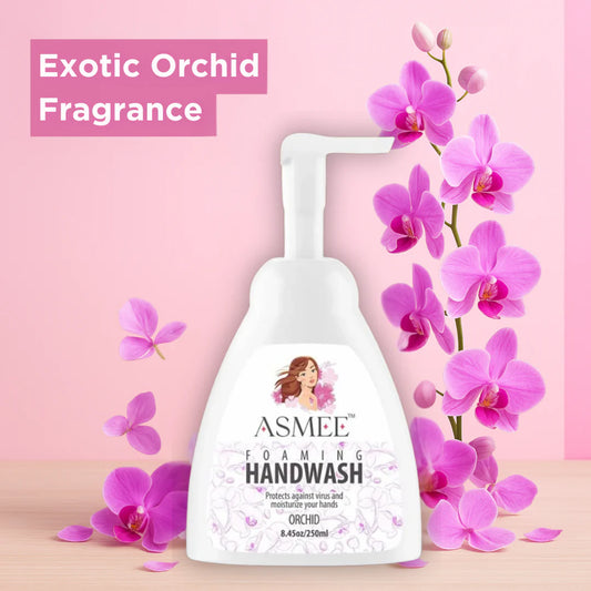 ASMEE Complete Freshness Care Combo | Orchid Handwash, Lemongrass & Jojoba Bodywash + Sanitizer Gel