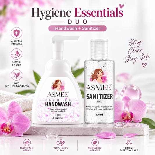 Hygiene Essentials Duo – Handwash + Sanitizer
