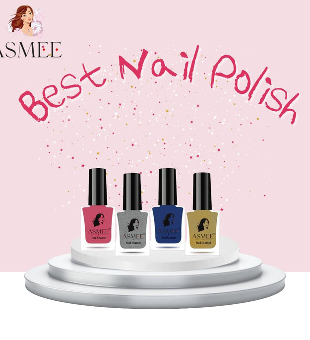 Nail Polish Sakura Pack of 4 – Roman Silver, Dazzling Blue, Golden Treasure