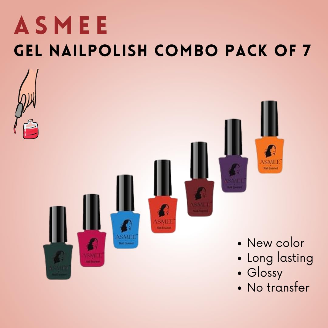 Gel Nailpolish combo pack of 7