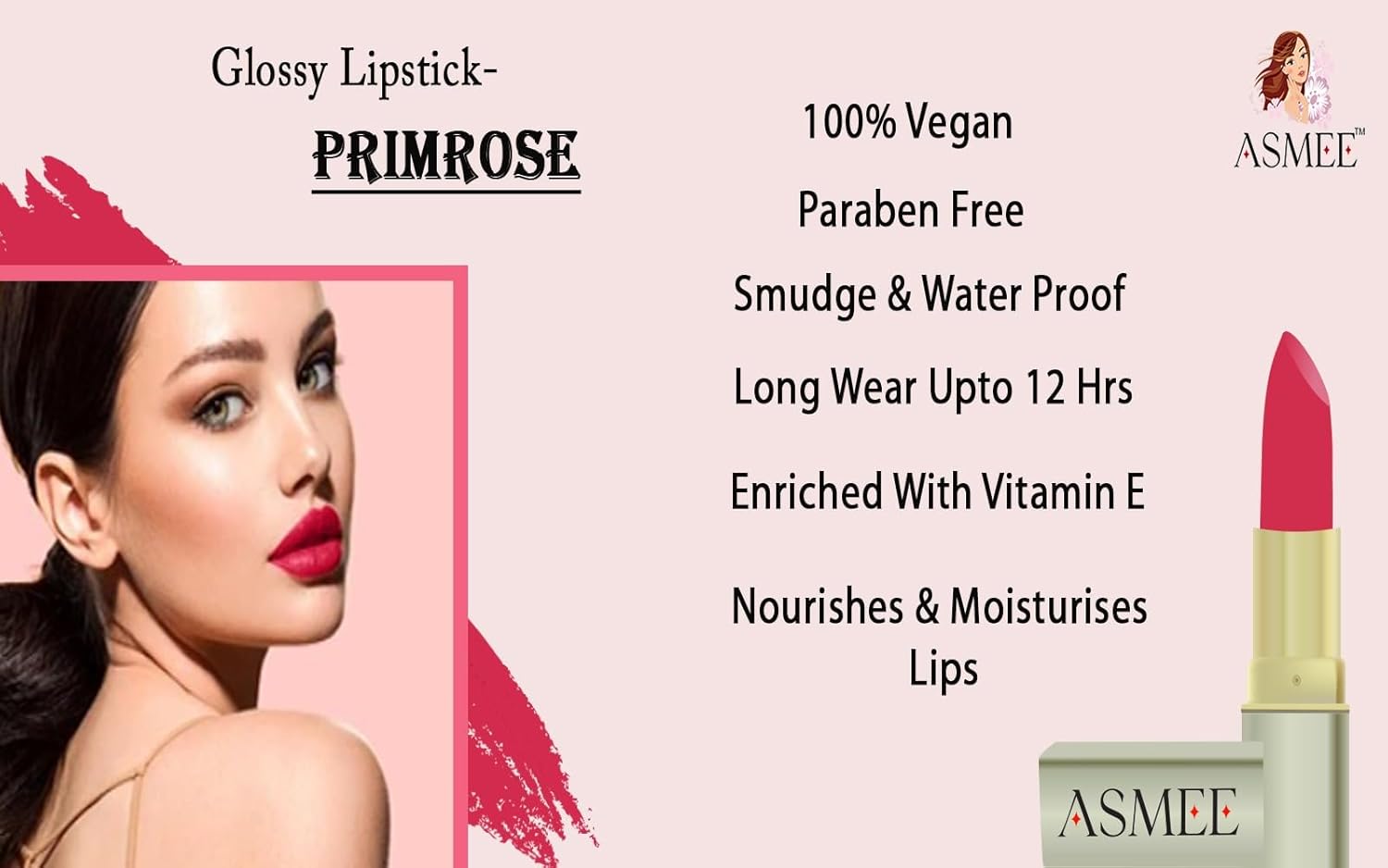 Premium Lipstick - Caramel and Primerose Combo