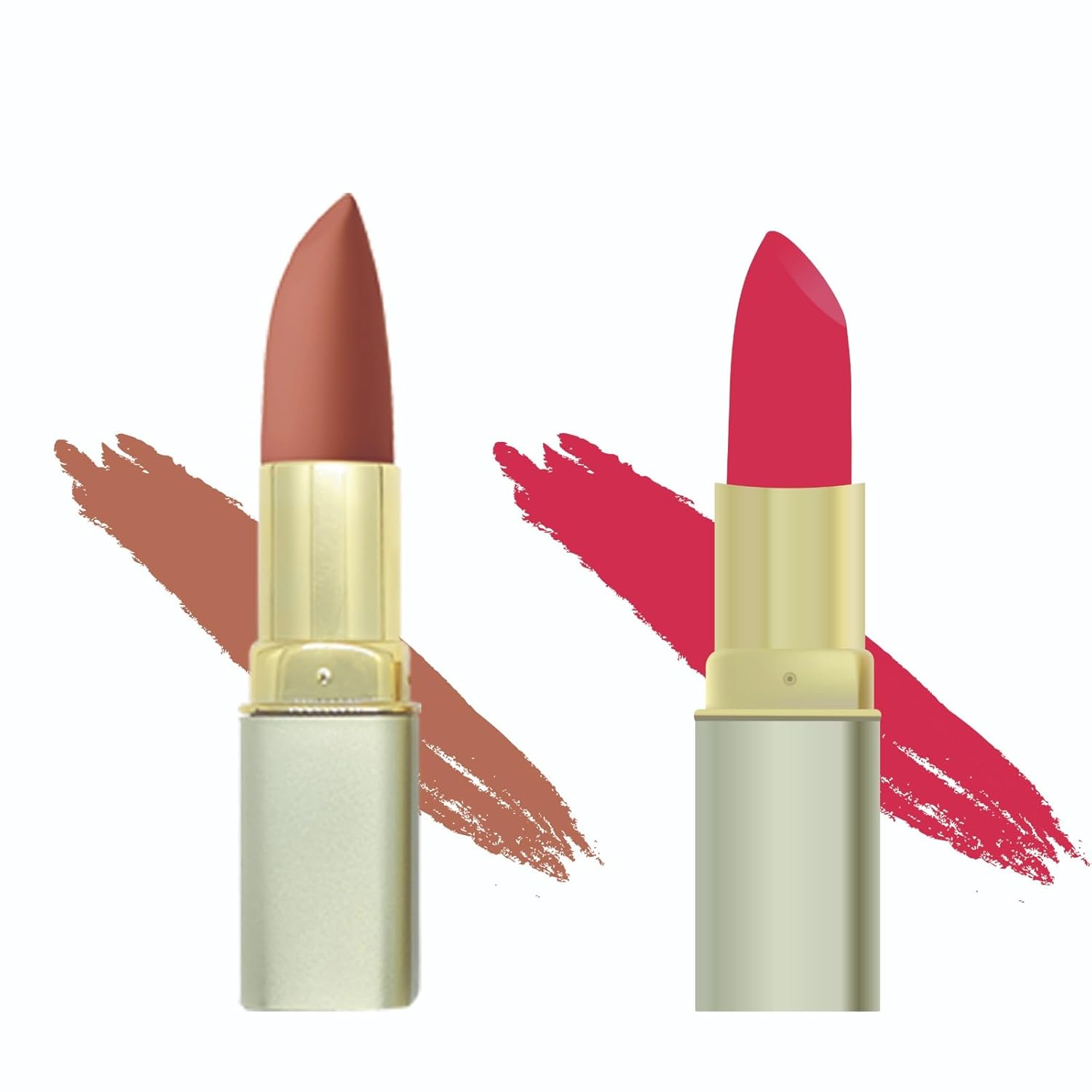 Premium Lipstick - Caramel and Primerose Combo