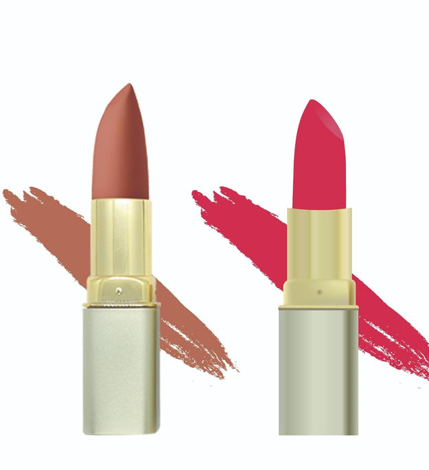 Premium Lipstick - Caramel and Primerose Combo