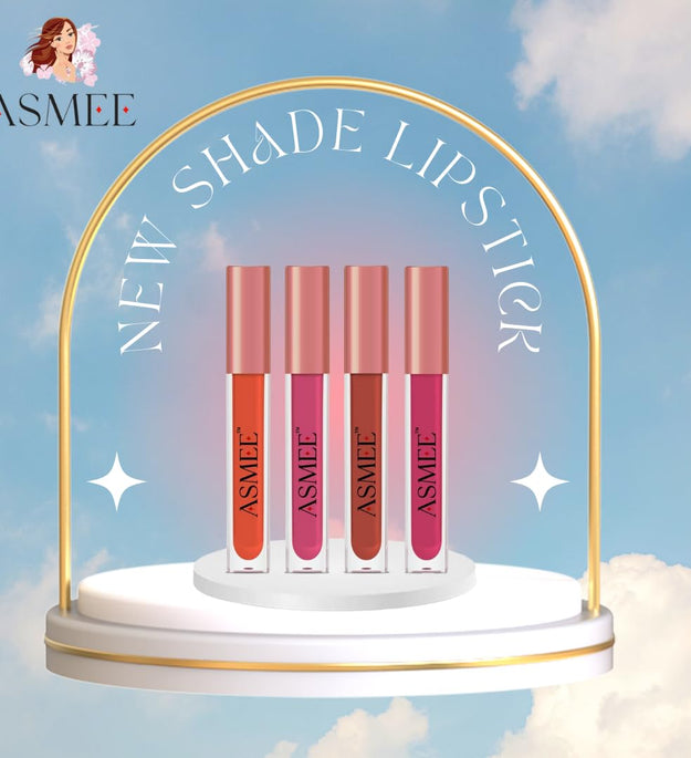 Liquid Matte Lipstick Combo Pack - of 4 (Orange Lily Tulip Raspberry Pink Berry Fantasy)