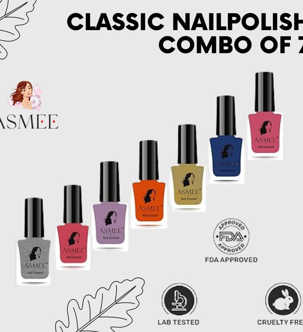 Classic Nail Polish combo of 7