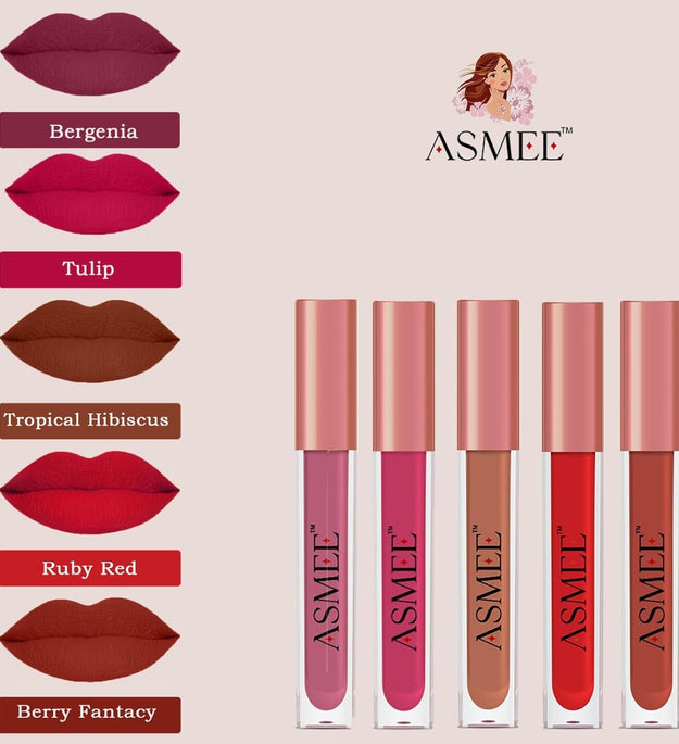 Liquid Lipstick (Combo Pack of 5)