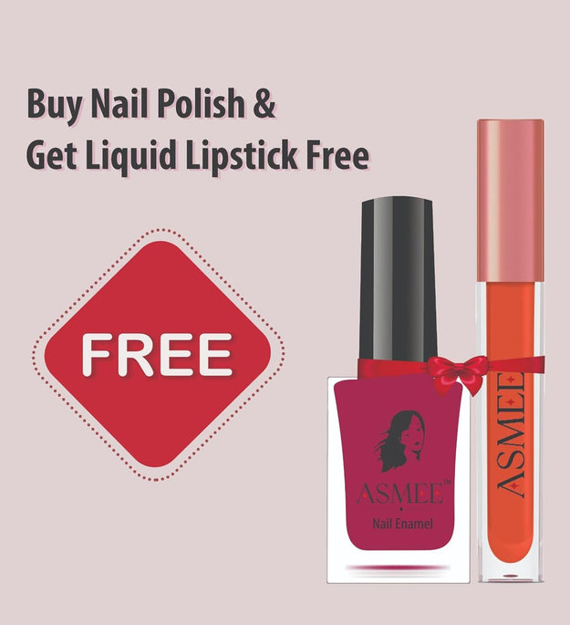 Lotus Pink Nail Polish and Orange Lily Lipstick