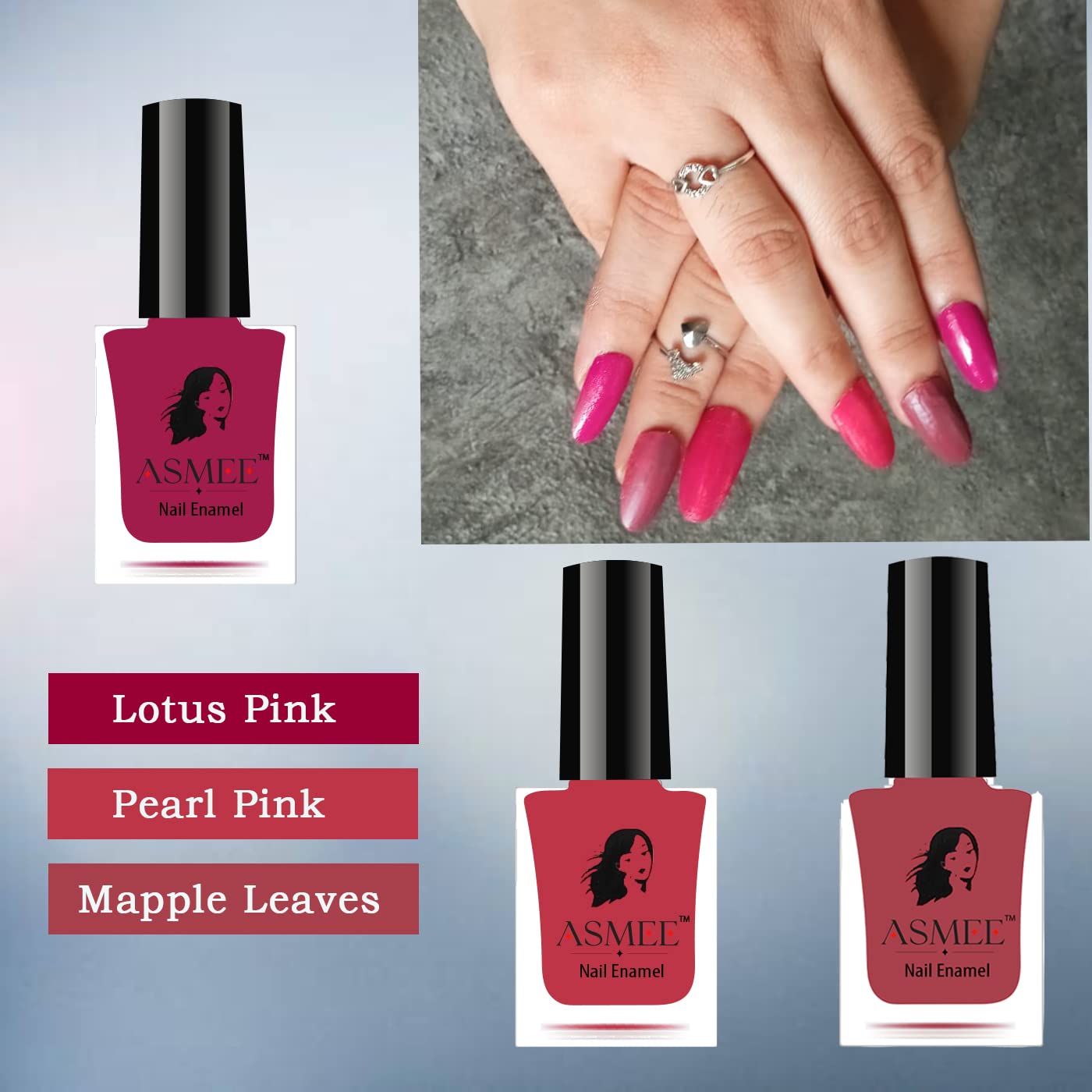 Premium Nail Polish Combo Pack Of 3