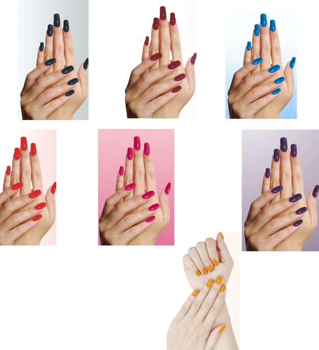 Gel Nailpolish combo pack of 7