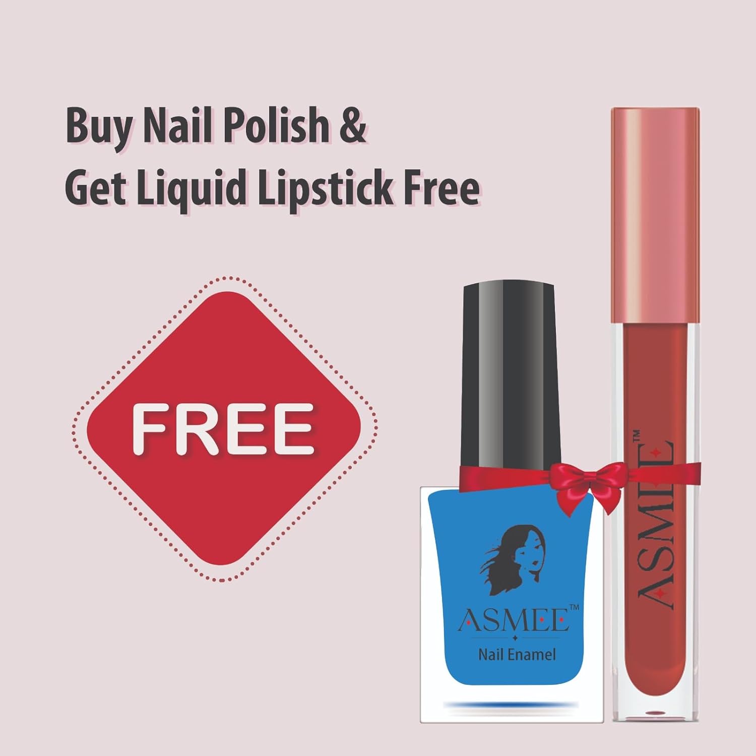 Aqua Marine Nailpolish and Maroon Petunia Lipstick