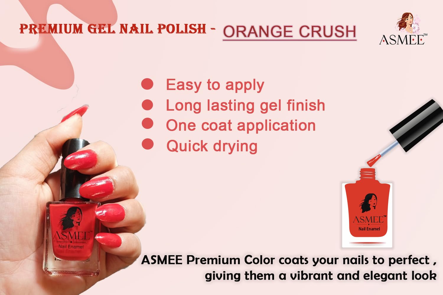 Shampoo, Conditioner, Stargazer lipstick, Orange crush Gel Nail Polish pack of 4