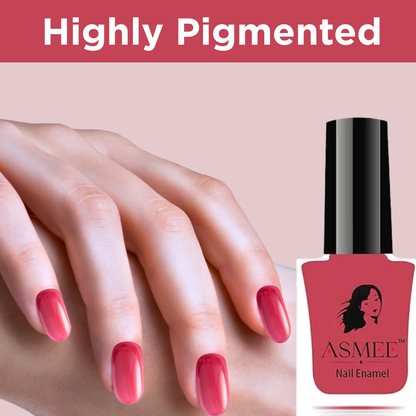 Classic Nail Polish – Coral Rose | Long-Lasting Formula (10ml)