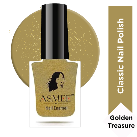 Classic Nail Polish – Golden Treasure | Long-Lasting (10ml)