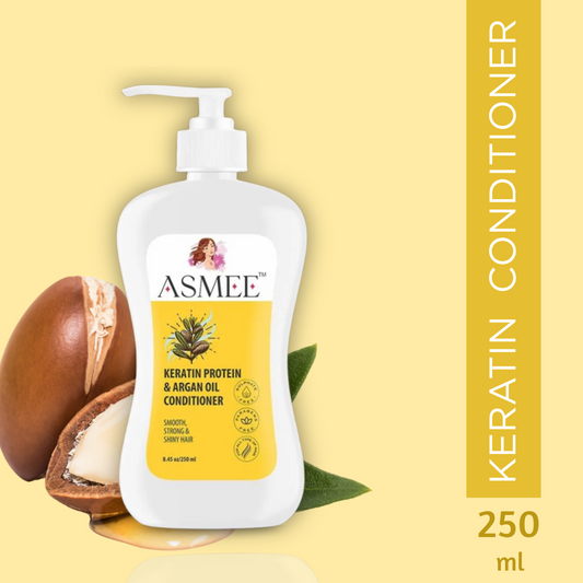Asmee Keratin Protein & Argan Oil Conditioner – Nourishing, Frizz-Control & Paraben-Free (250ml)