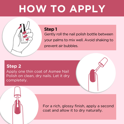 Classic Nail Polish – Sakura |  Long-Lasting Formula (10ml)