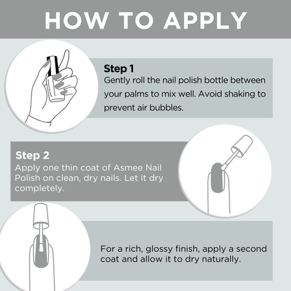 Classic Nail Polish – Roman Silver |  Long-Lasting Metallic Finish (10ml)