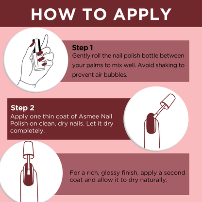 Premium Gel Nail Polish – Rich Ruby |Long-Lasting & Chip-Resistant Formula (10ml)
