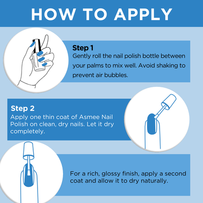 Premium Gel Nail Polish – Aqua Marine |  Long-Lasting  & Chip-Resistant Formula (10ml)