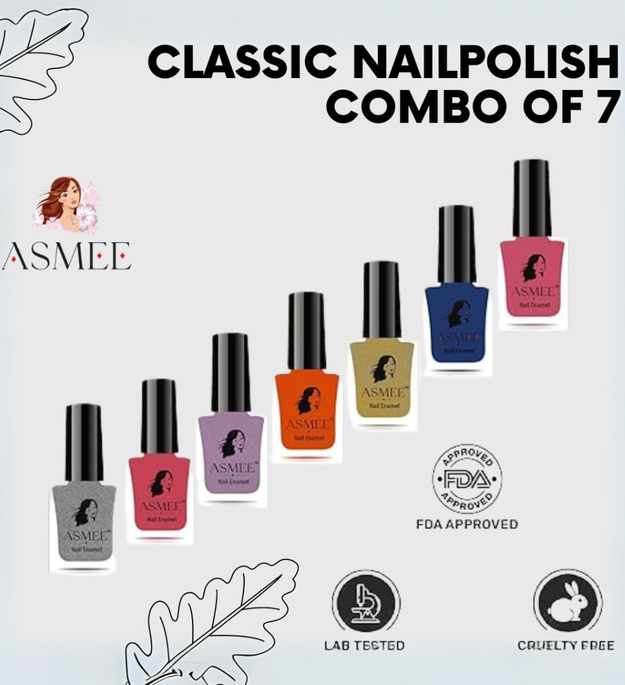 Classic Nail Polish combo of 7