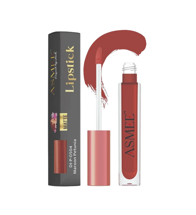 Liquid Matte Lipstick -  Maroon Petunia