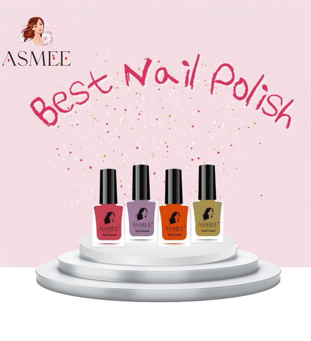 Coral rose,Wisteria,Magic orange,Golden treasure Classic Nailpolish pack of 4