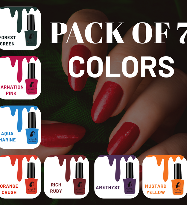 Gel Nailpolish combo pack of 7