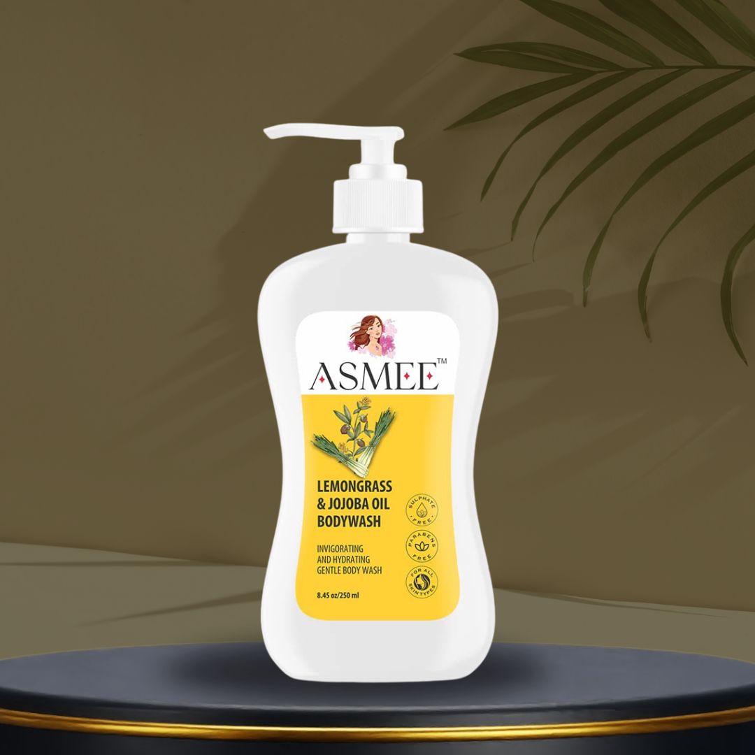 Lemongrass & Jojoba Oil Bodywash bottle- Front View