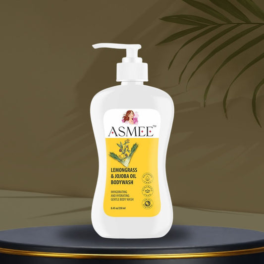 Lemongrass & Jojoba Oil Bodywash bottle- Front View